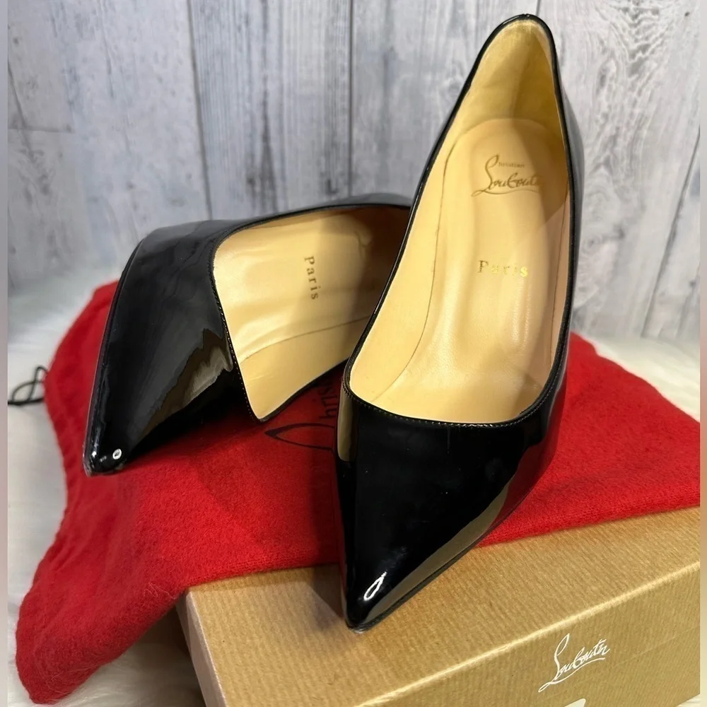 CHRISTIAN LOUBOUTIN kate 85 patent leather heels - Picture 3 of 13